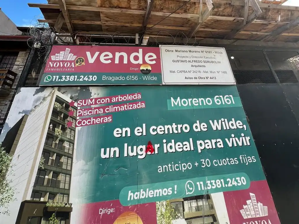 Cuatro ambientes en venta en Wilde Centro