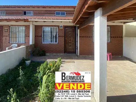 Venta chalet 4 ambientes en Mar del Tuyú calle 82 entre 5 y 6 semi amoblado 