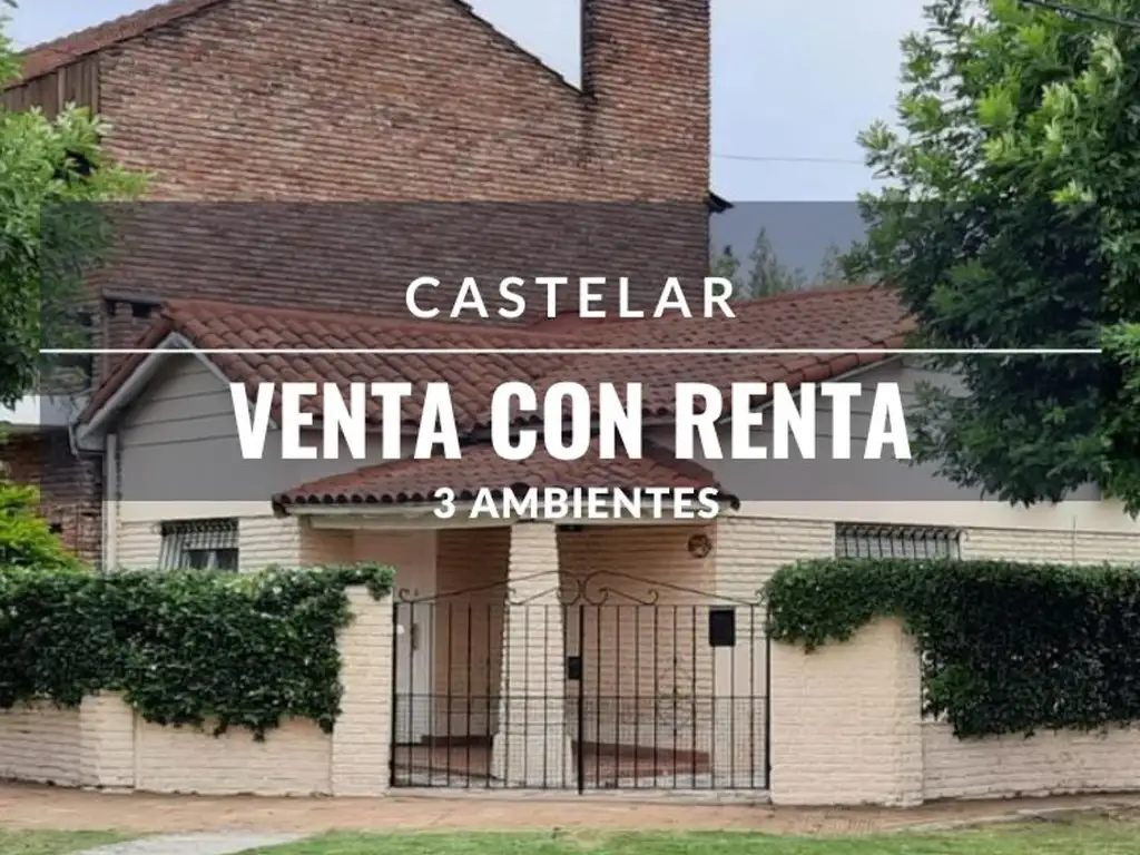 Hermoso Chalet de 3 amb en Venta Castelar Norte