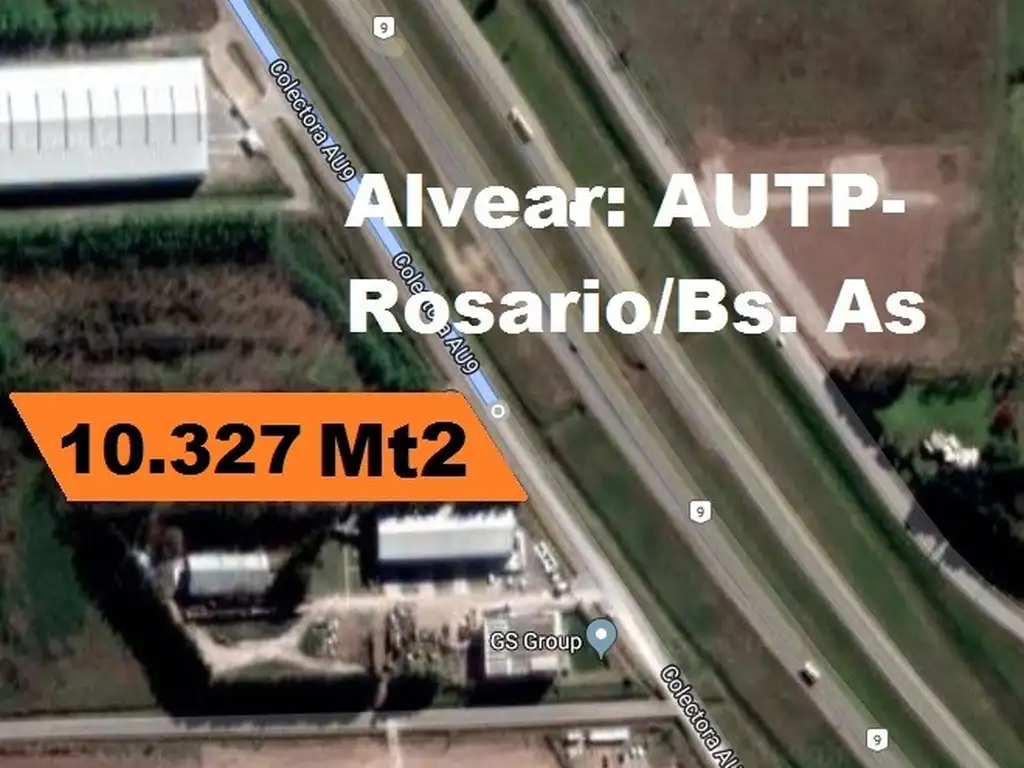 FRACCIÓN: VENTA Y ALQUILER, Sobre COL-AUT.Rosario/Bs.- 1,03 Ha.- As. a mil metros de RNAO12.-