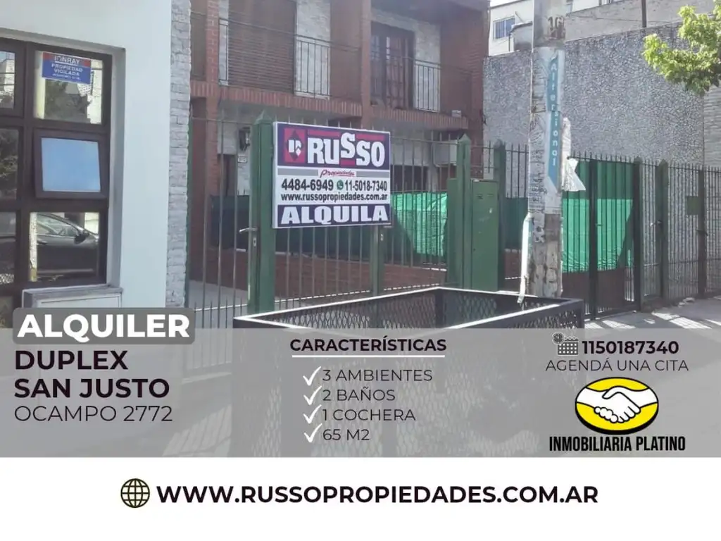 Departamento - Alquiler - Argentina, La Matanza - OCAMPO 2772