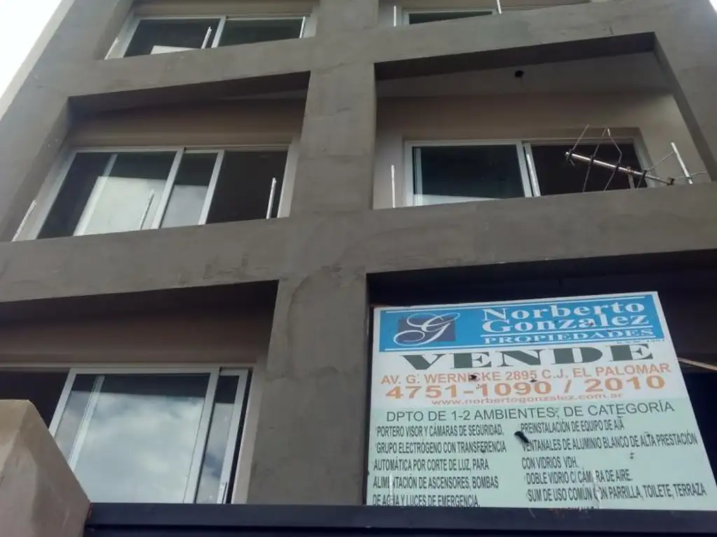 EN VENTA DEPARTAMENTO MONOAMBIENTE FRENTE A LA ESTACION DE EL PALOMAR - FICHA 7582