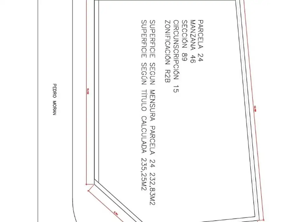 Venta Terreno - Pedro Moran 4911 (Villa Devoto)