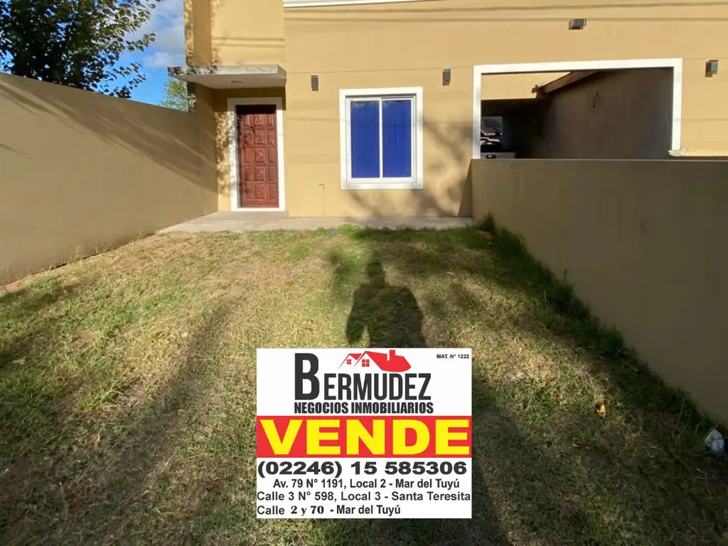 Venta chalet 4 ambientes al frente en calle 9 entre 78 y 79 mar del tuyu