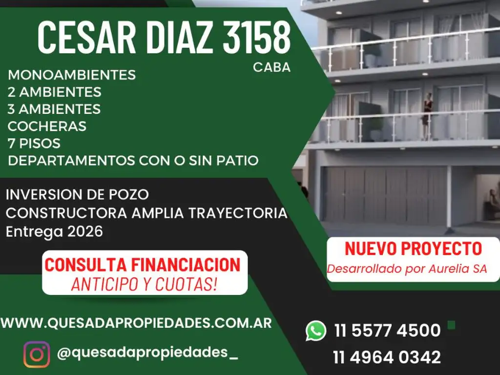 Departamento en venta en Villa del Parque