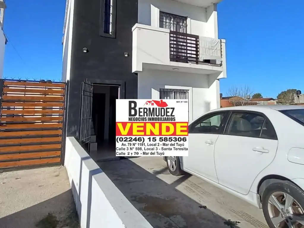 Venta Dúplex 4 Ambientes Al Frente Y Amoblado En Mar Del Tuyu Calle 7 Entre 82 Y 83