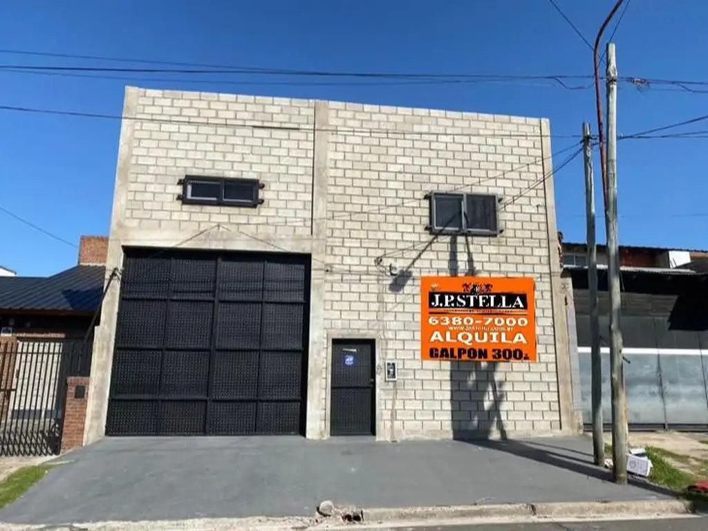 Galpón Industrial 300 m² Cub - Baños - Vestuario y Oficina - Ideal Inversor - San Justo