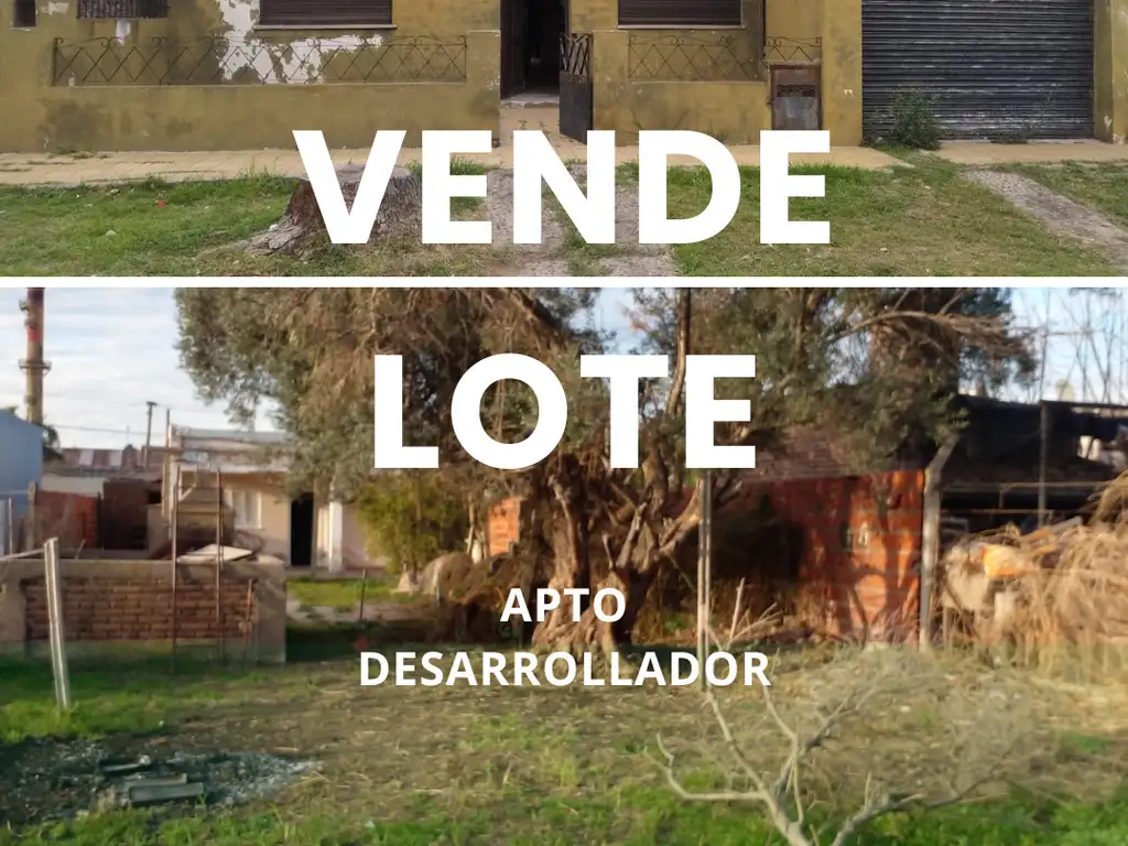 VENTA LOTE APTO DESARROLLADOR -