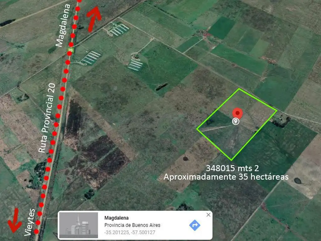 Campo en venta - 35 hectáreas - Agrícola - Ganadero - Magdalena