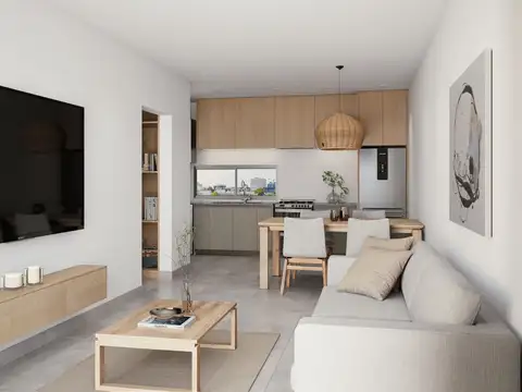 Departamento 3 ambientes con 2 baños