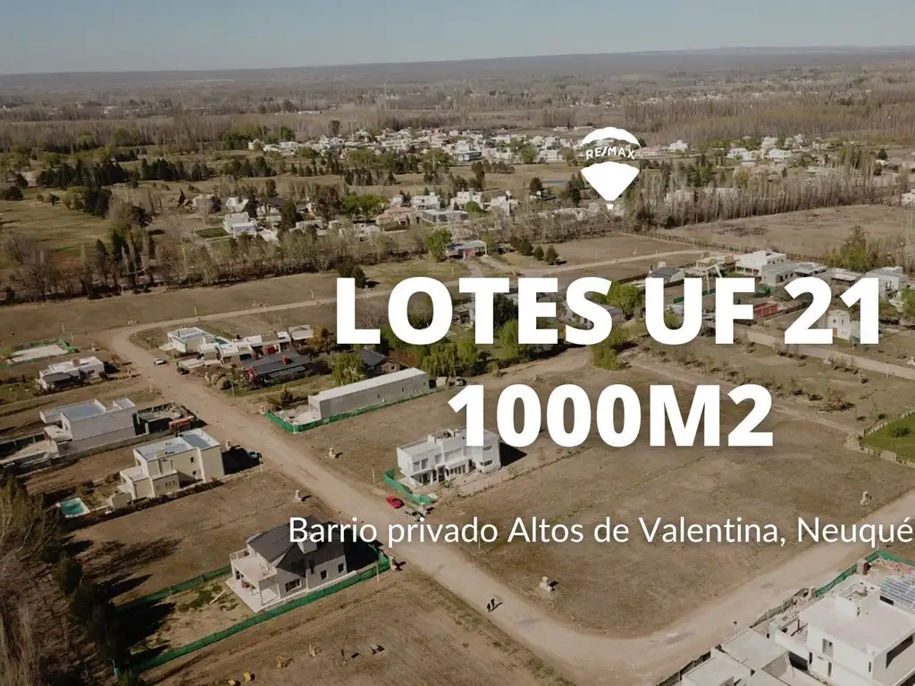 LOTE UF21 | 1146,25 m2 | EN ALTOS DE VALENTINA