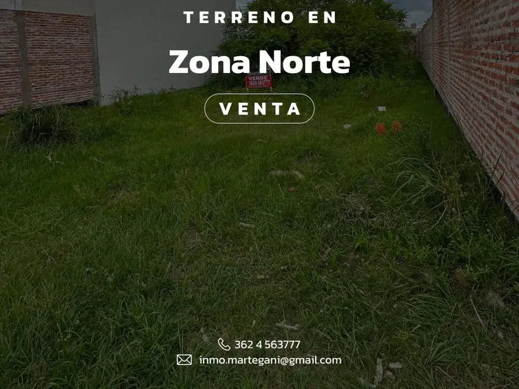 Terreno en  Zona Norte, detras de cetrogar