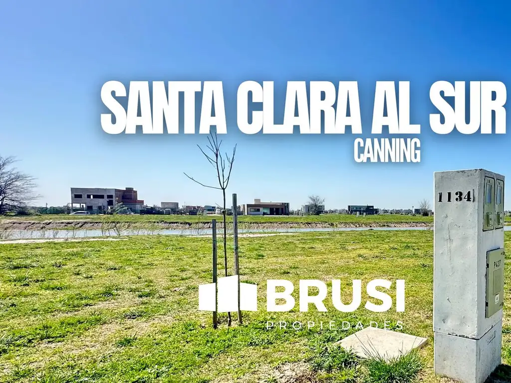 Terreno en venta  a la Laguna en  Barrio Privado Santa Clara al Sur