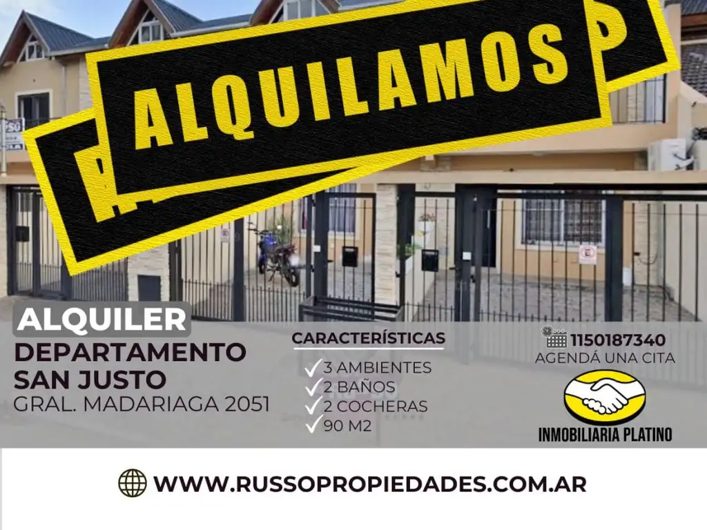 Alquiler Duplex 3 Ambientes San Justo