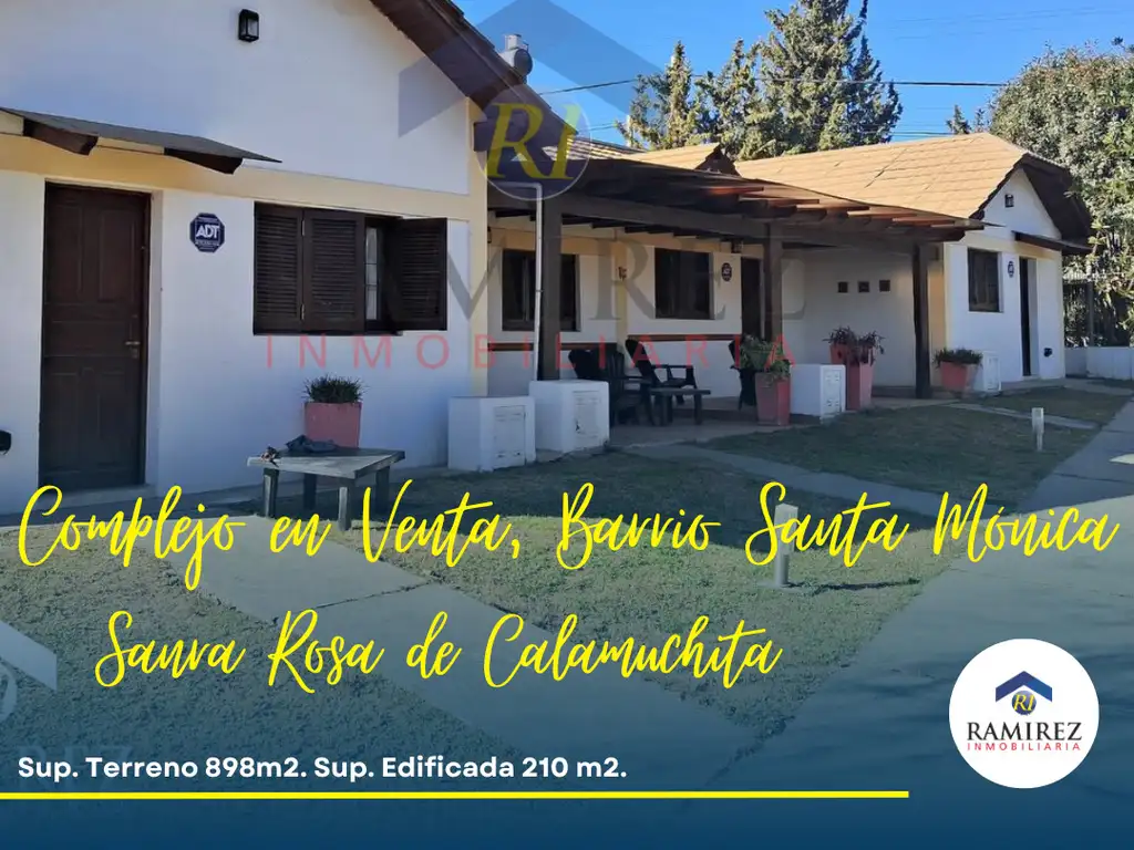 Se Vende complejo en Santa Rosa de Calamuchita en Barrio Santa Monica.