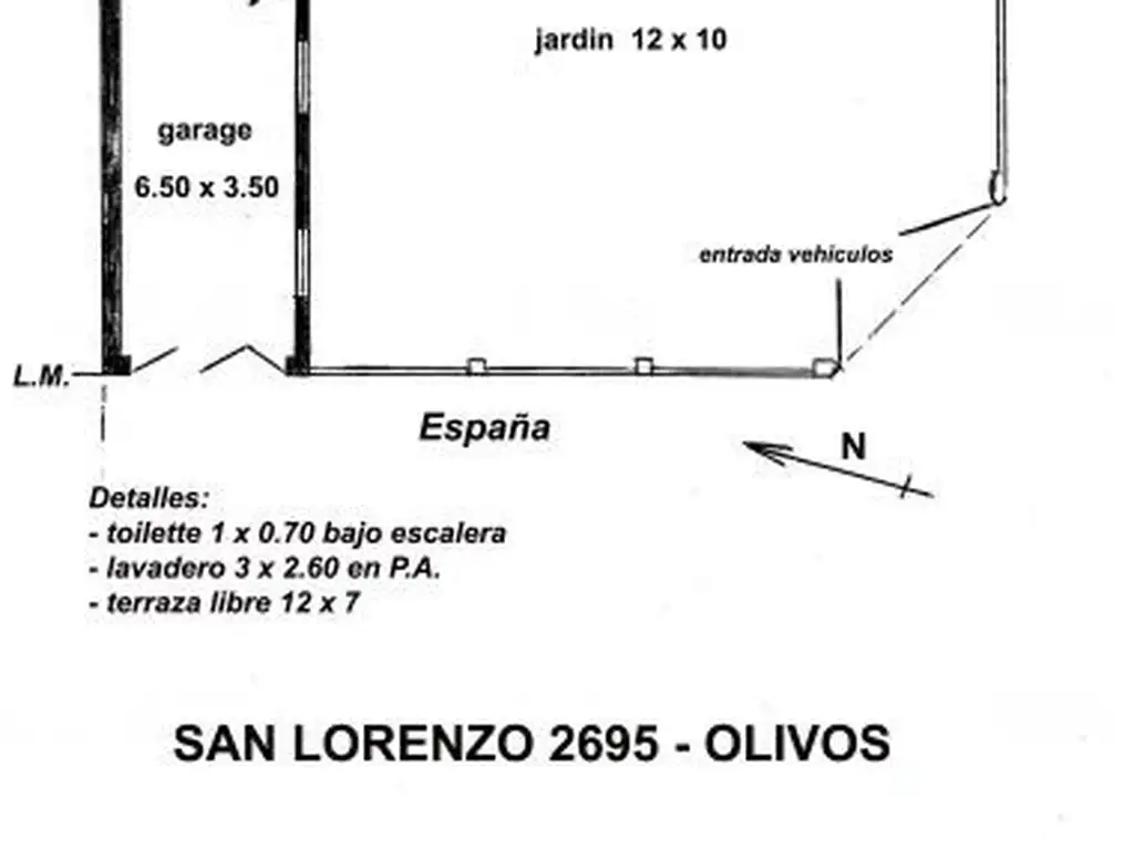 TERRENO EN OLIVOS, APTO DUPLEX