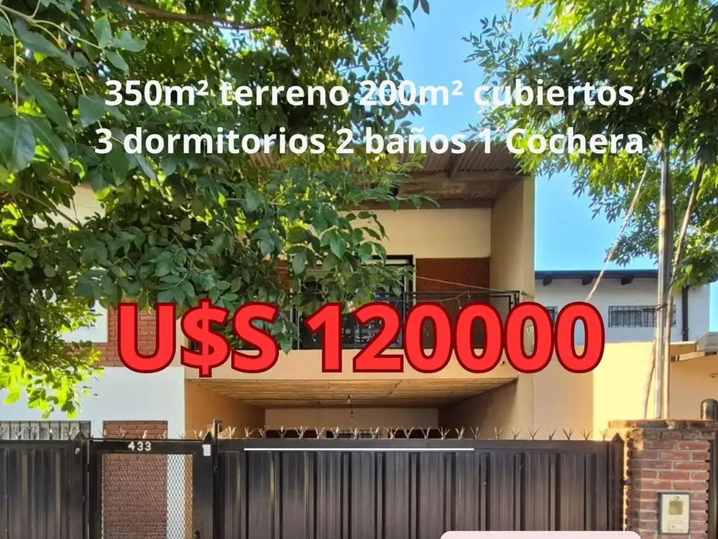 VENTA CASA 4 AMBIENTES EN GLEW CERCA  DE ESTACION