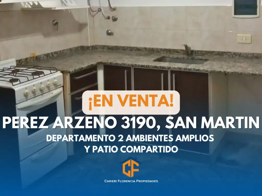 DEPARTAMENTO 2 AMBIENTES CON PATIO COMPARTIDO, BUEN ESTADO Y EN VENTA