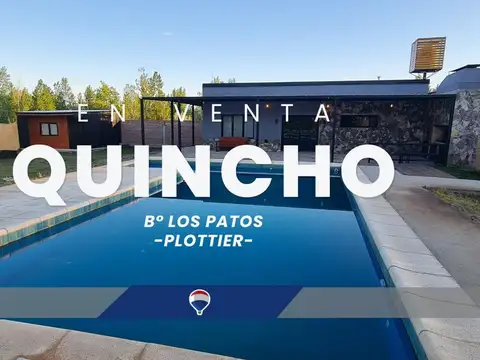 VENTA QUINCHO CON PILETA, B° LOS PATOS