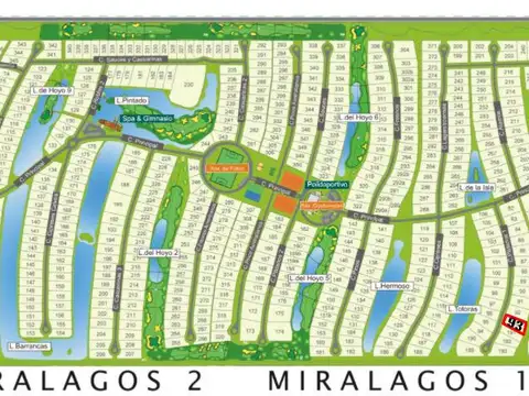 Terreno venta 25x68 mts - 1700 mts 2 totales - Club Miralagos