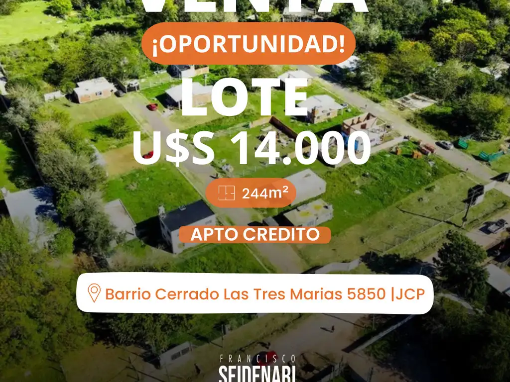 VENTA LOTE EN BARRIO CERRADO - JOSE C.PAZ