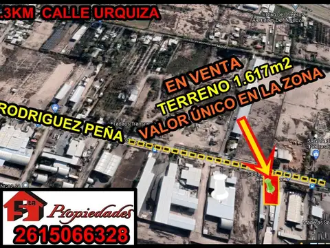 PRECIO MÁS BAJO EN LA ZONA -TERRENO 1.617M2 C. RODRÍGUEZ PEÑ