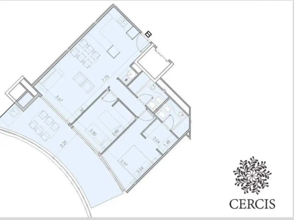 A5 | Departamentos en Pinamar - Excelente vista! (CERCIS - 1°B)