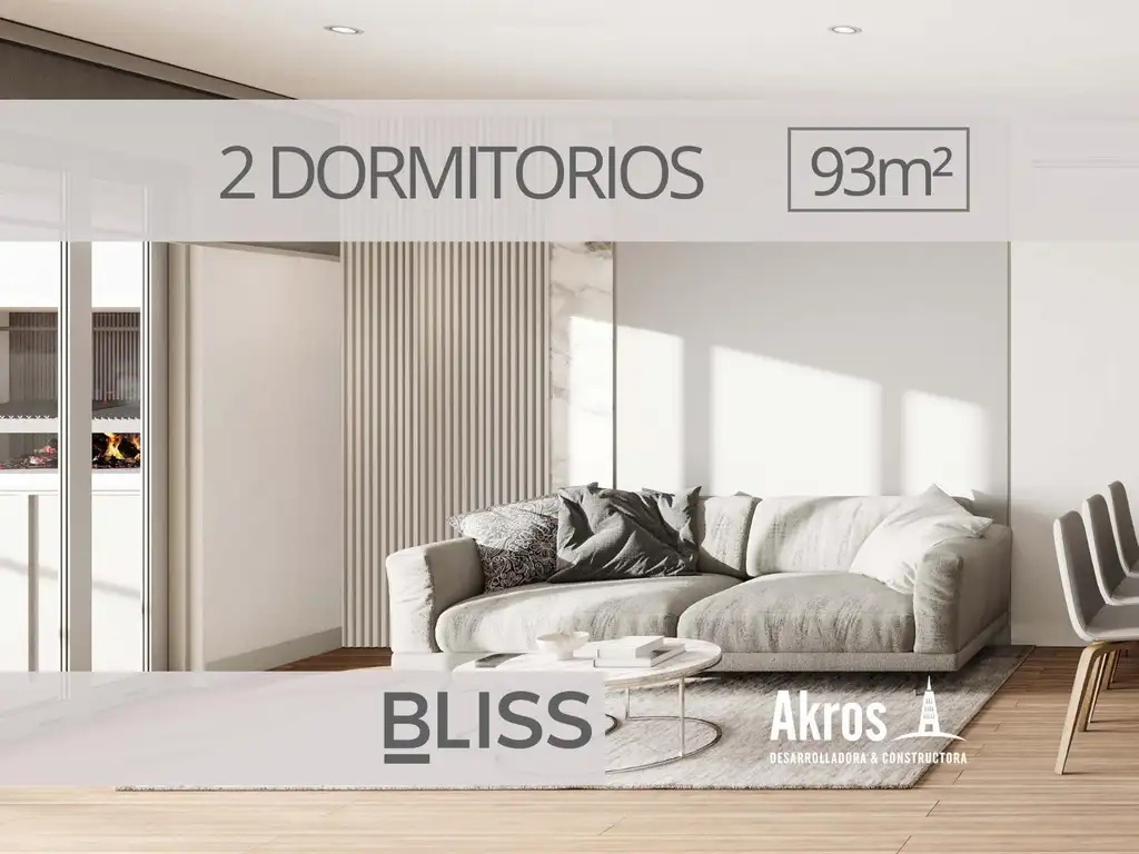 BLISS - Departamento de 2 Dormitorios 93m2