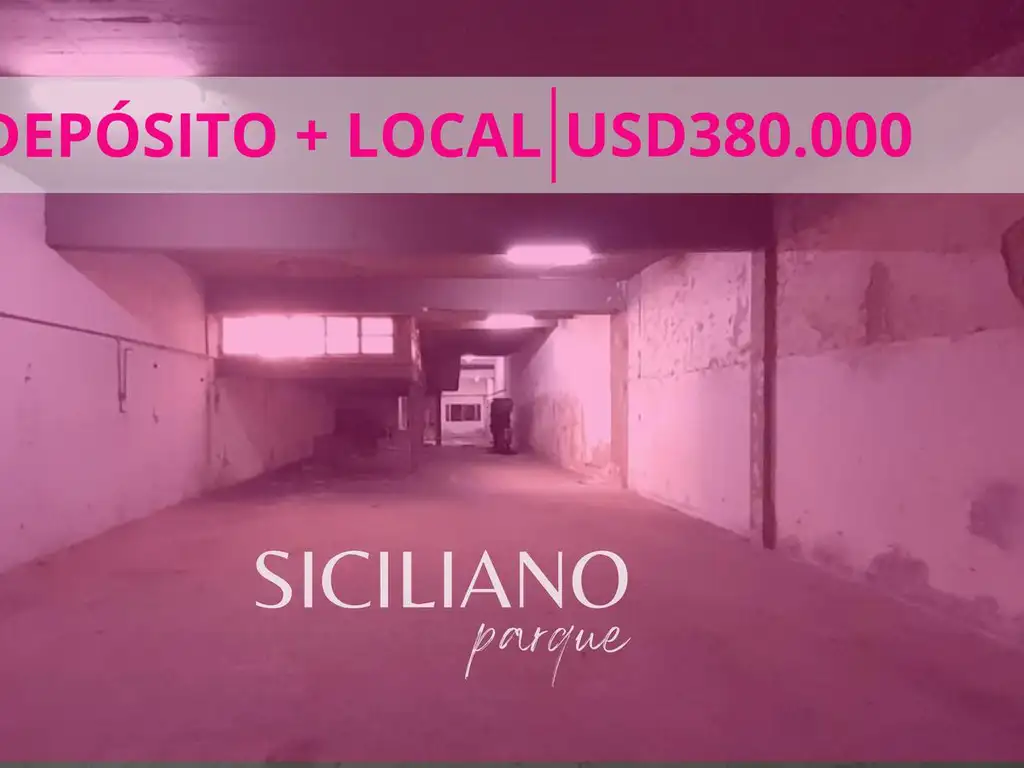 Deposito c/local - Parque Patricios - A la calle. 4 plantas c/espacio de oficina - 820m²