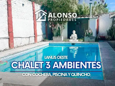 CHALET CON PISCINA Y QUINCHO EN VENTA EN LANÚS