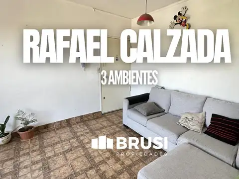 Departamento 3 ambientes en venta en Rafael Calzada