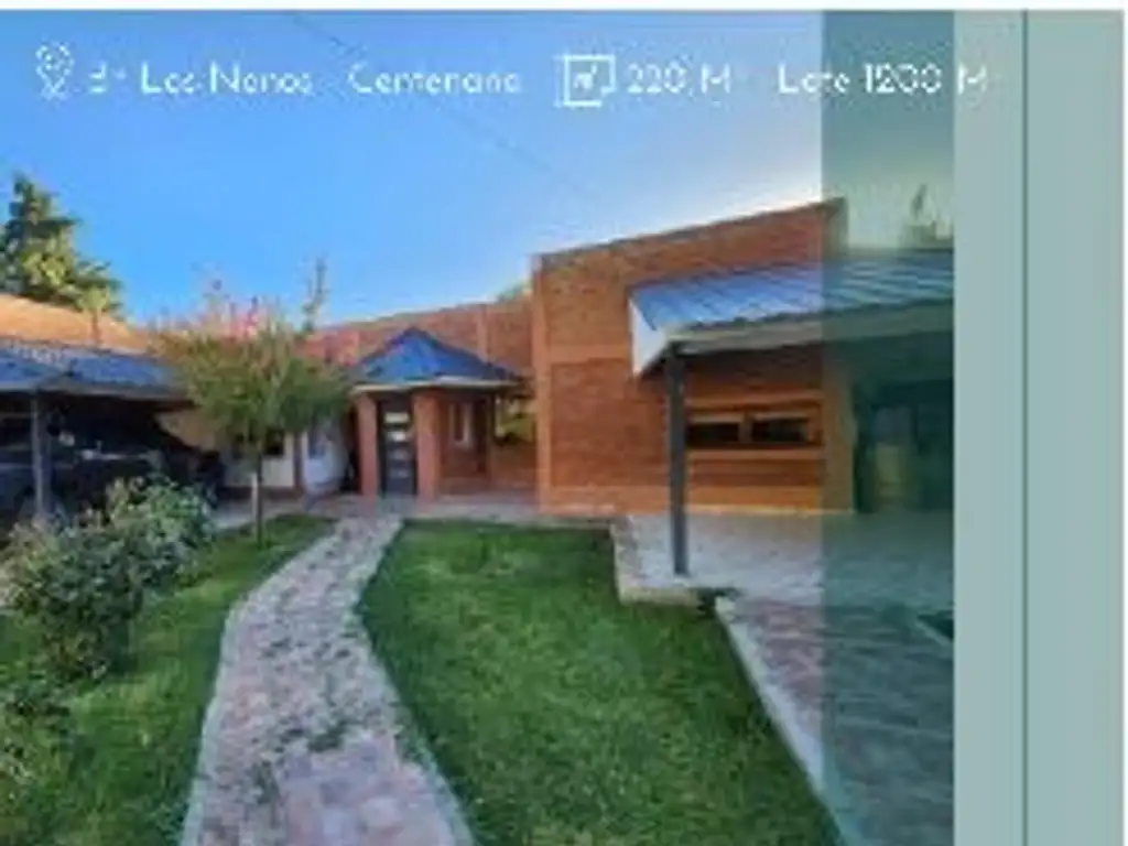 VENTA CASA CON PILETA LOS NONOS CENTENARIO