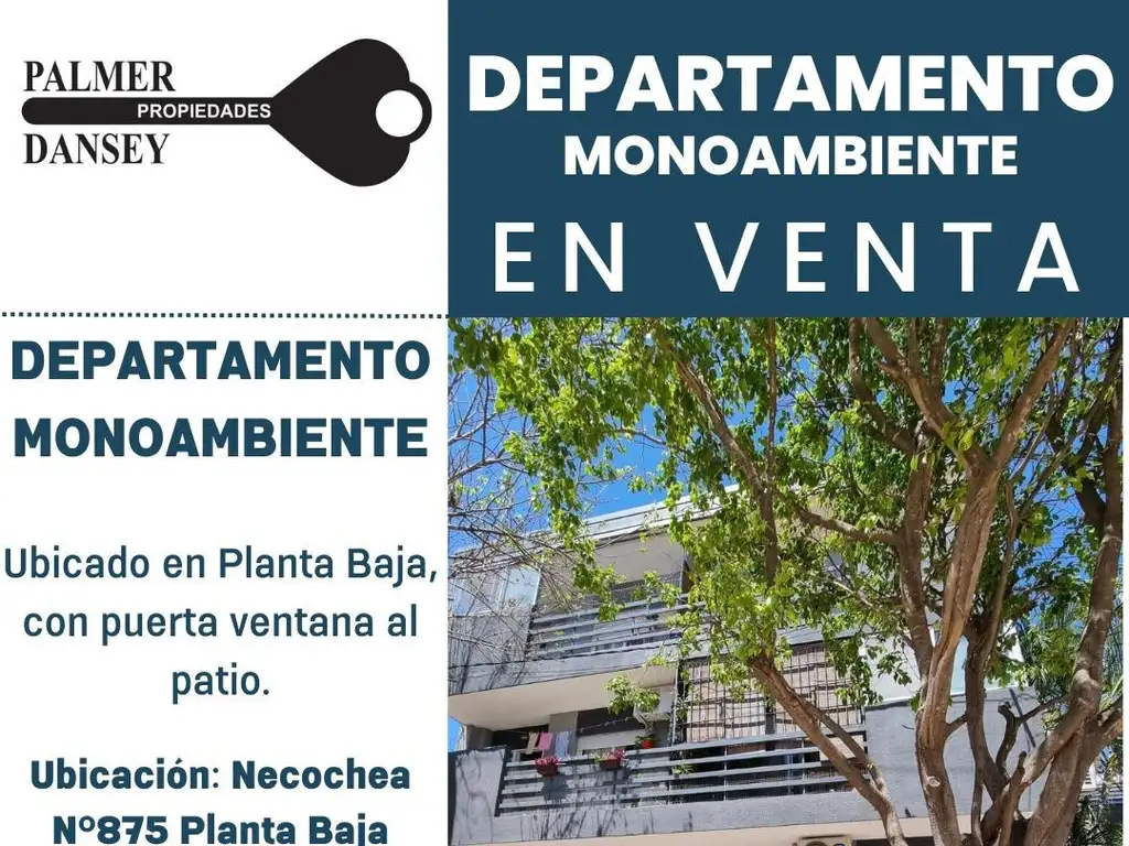 Departamento Monoambiente - Necochea 800