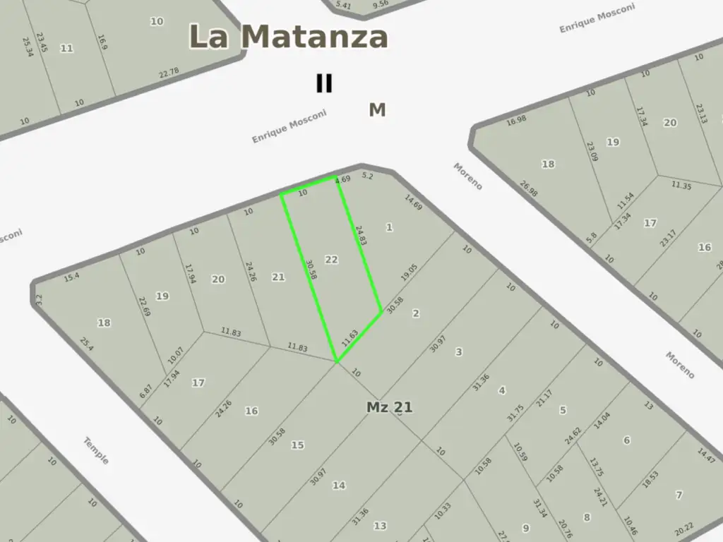 LOTE PROPIO - SUP: 277 M2 - IDEAL PROYECTO INMOBILIARIO - ZONIFICACION (U1b)