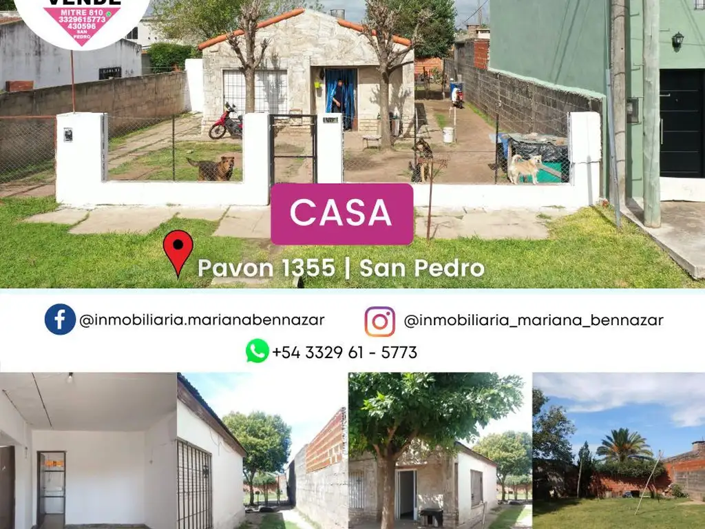 CASA EN VENTA - SAN PEDRO