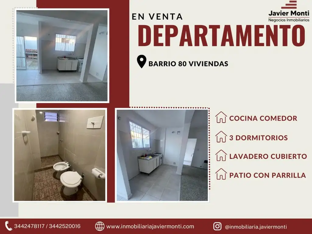 DEPARTAMENTO EN VENTA  -  APTO CREDITO HIPOTECARIO