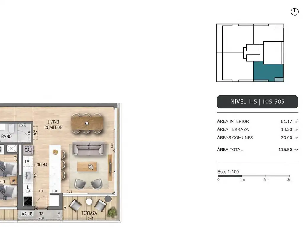 Departamento - Playa Mansa