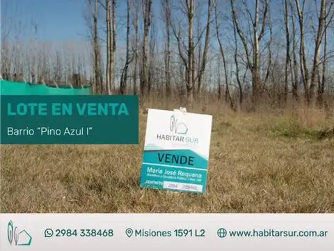 LOTE EN VENTA- BARRIO PINO AZUL I - GENERAL ROCA