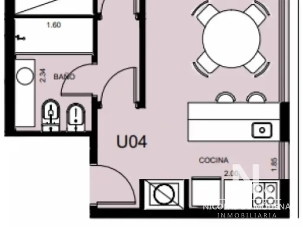 Departamento cómodo de 1 dormitorio, en venta