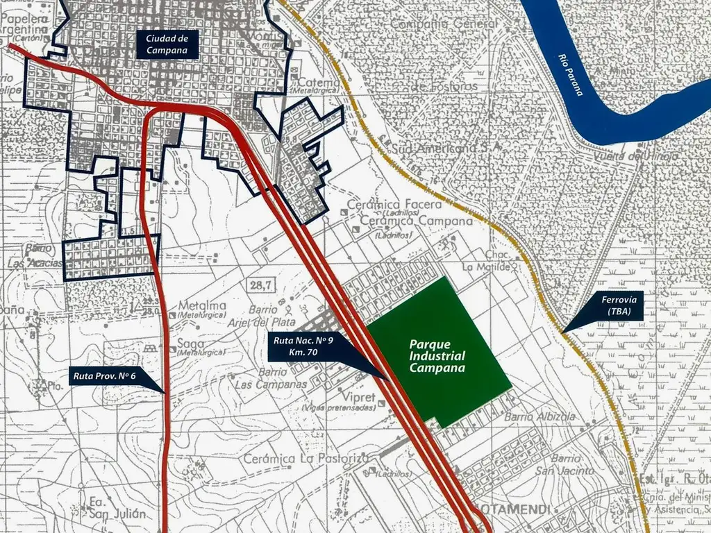 Lotes Parque Industrial Campana
