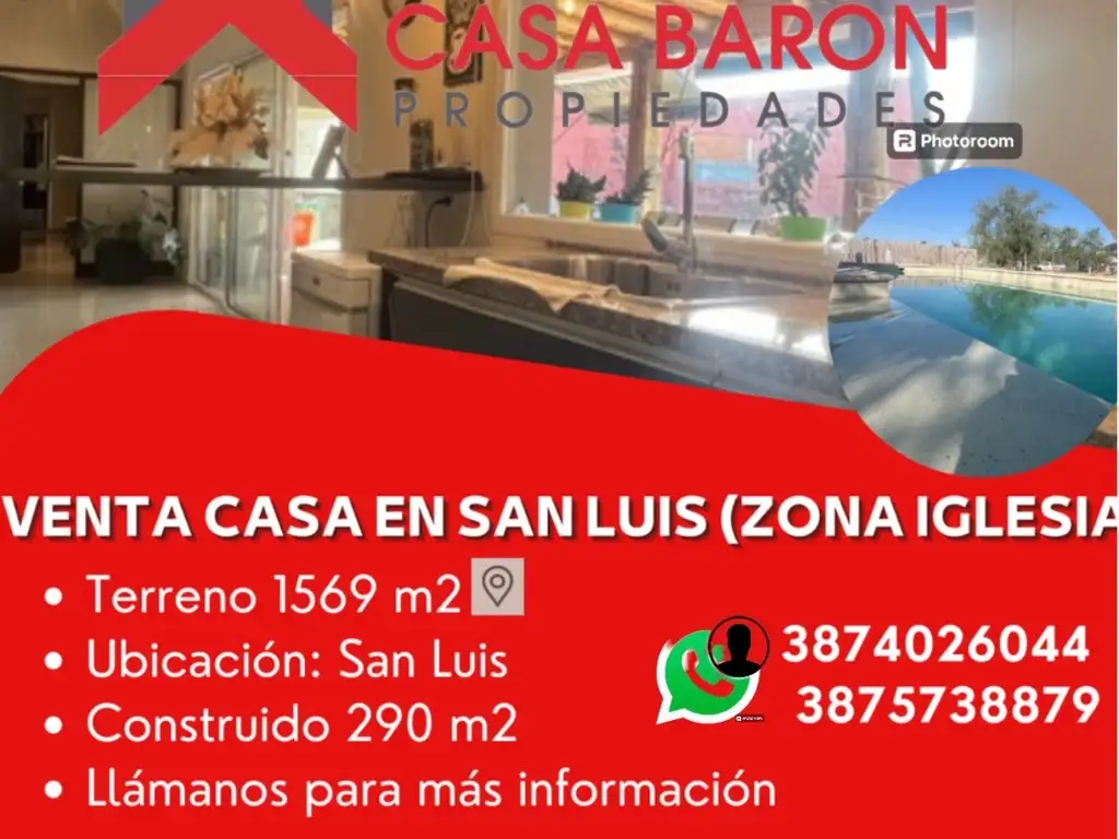 VENTA HERMOSA CASA SAN LUIS CON PILETA