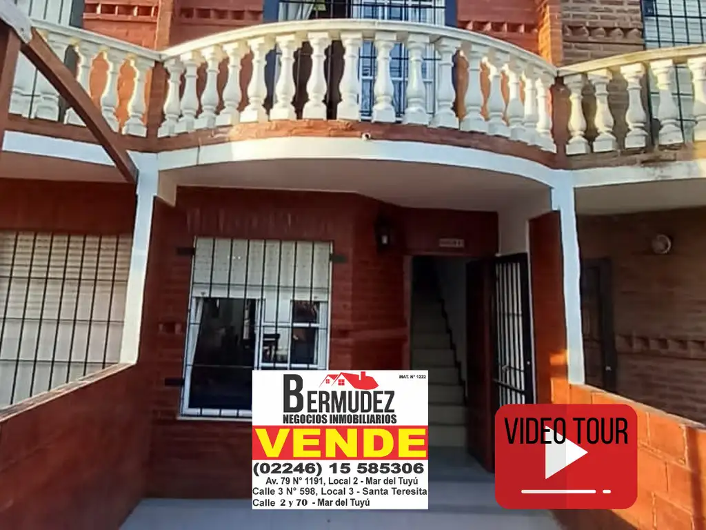 Venta duplex de 3 amb al frente en calle 88 e/ 3 y 4 Mar del tuyu