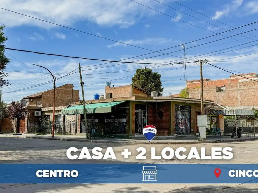 EN VENTA CASA CON DOS LOCALES EN CINCO SALTOS