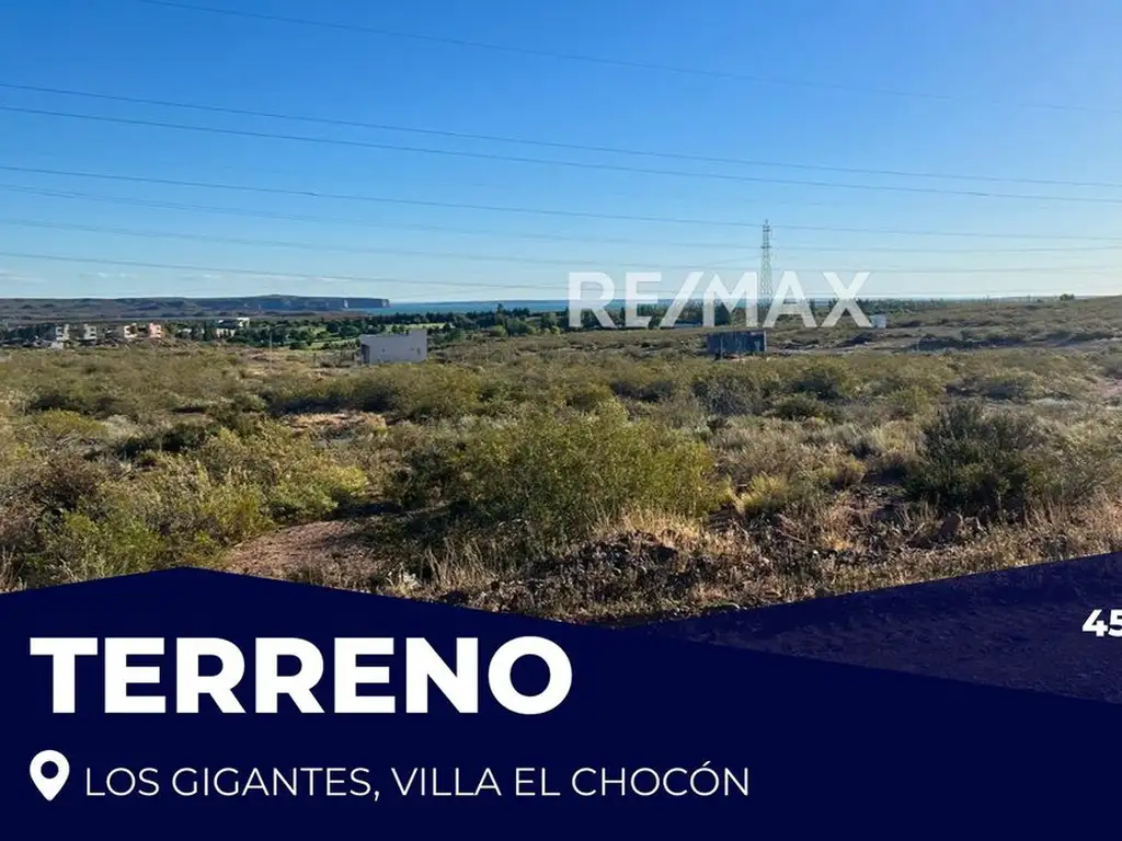 LOTE EN VENTA LOS GIGANTES VILLA EL CHOCON 450 MTS