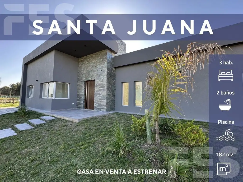 CASA EN VENTA EN SANTA JUANA CANNING