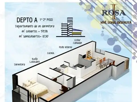 Departamento en Venta - USD 1.250