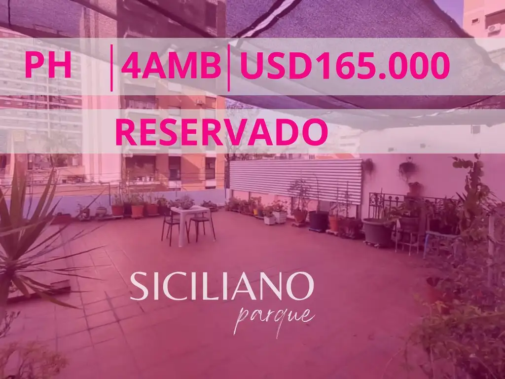 RESERVADO - PH - Almagro - 3 amb c/dep., patio y terraza propia - 163m²