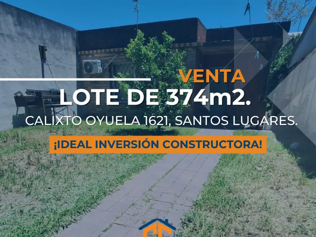 VENTA DE LOTE IDEAL INVERSIÓN CONSTRUCTORA EN SANTOS LUGARES