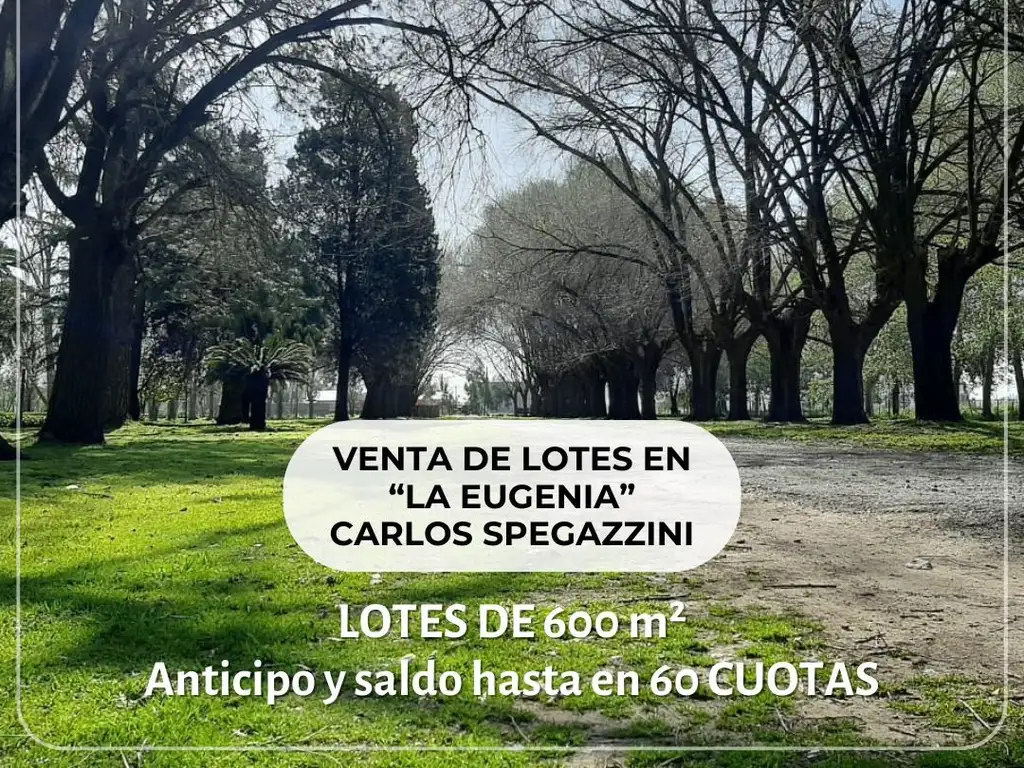 Loteo en Venta en Spegazzini, Ezeiza con Finaciacion