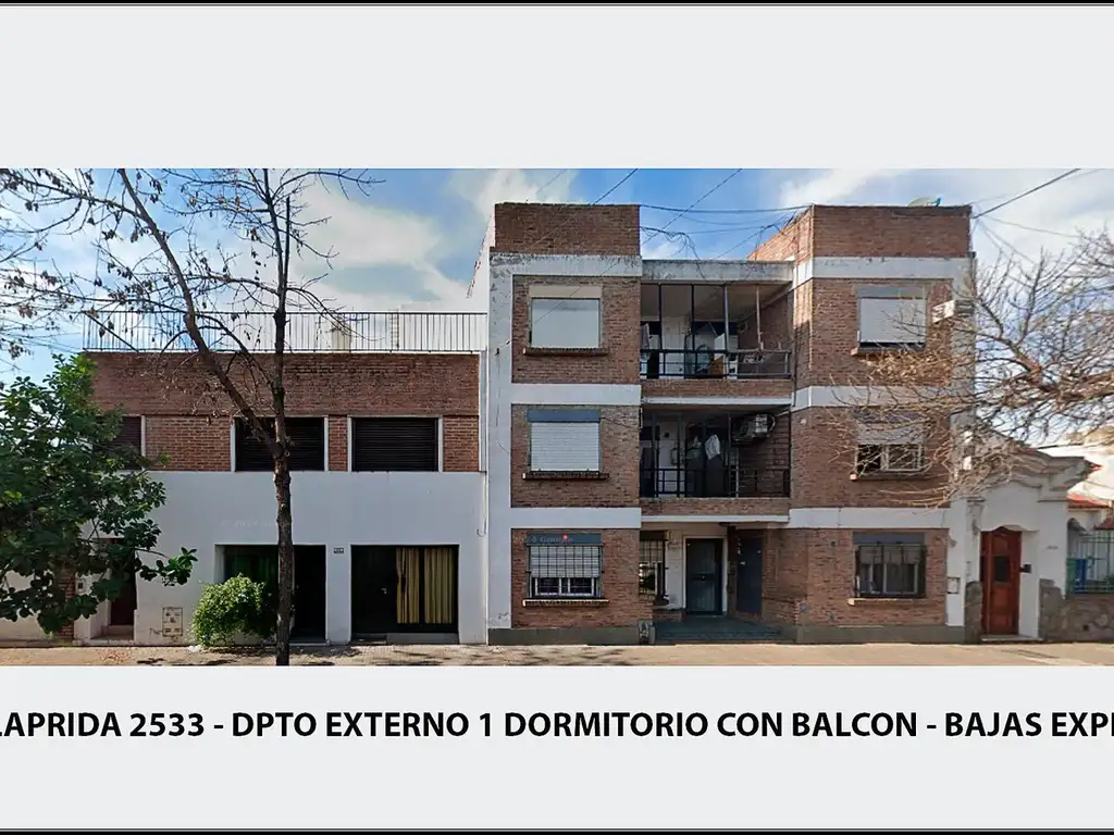 LAPRIDA 2500  DPTO 1 DORM. EXTERNO C/BALCON